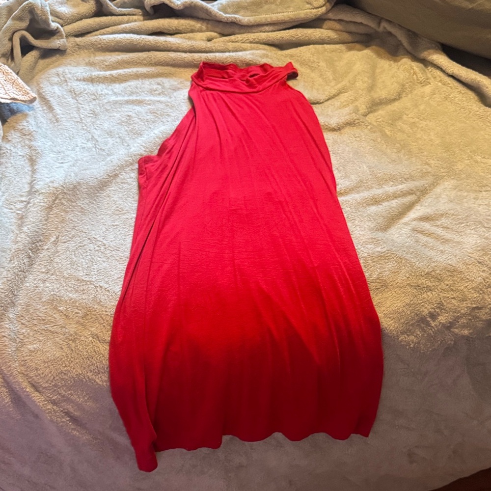 Red Sleeveless Dress